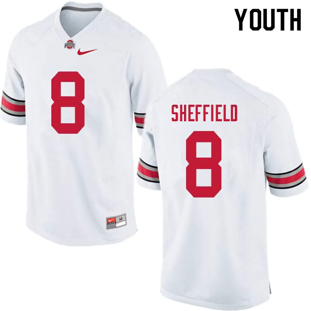 Kendall Sheffield Ohio State Buckeyes Youth NCAA #8 Nike White College Stitched Football Jersey UQY8056JK